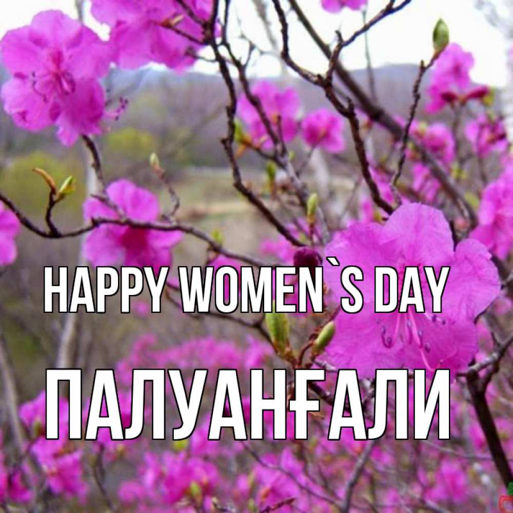 Greetings card с именем, ПАЛУАНҒАЛИ happy women`s day международный женский день Greetings with text for free download 